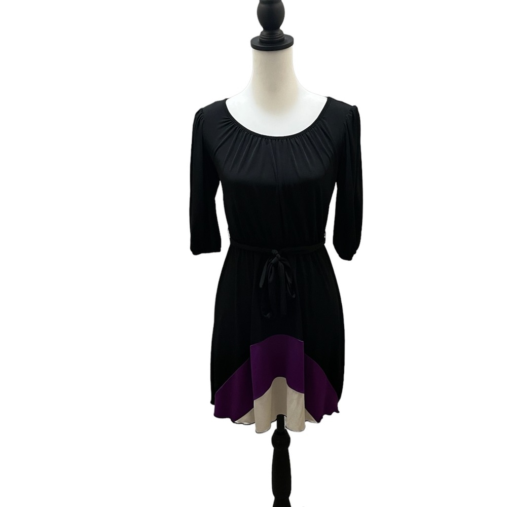Sweet Storm, Black/Purple/Cream Dress Size S